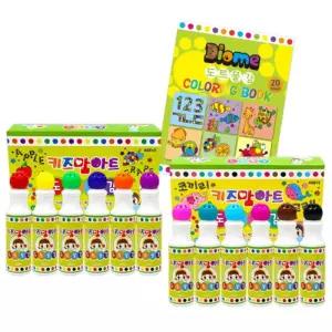 동그라미 톡톡도트화가 세트 - 도담물감 놀이 미술 어린이 찍기 워셔블 아이