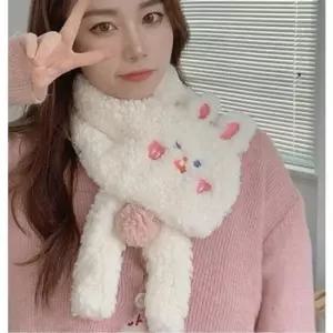 토끼 곰 머플러 넥워머 털모자 머플러 목도리 털모자 곰돌이모자 스키모자