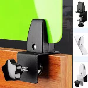 키밍 칸막이 고정 파티션 브라켓 알루미늄 받침대 가림막 지지대 아크릴판 연결대 책상 유리 차단막 선반