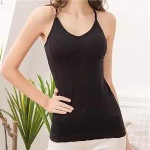 신축성 굿 볼륨갑 업 캡끈나시 LED-144 브라일체형 여성 브라탑 브라 디자인 캐주얼 운동용 나시