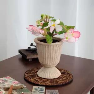 베트남 빈티지 엔티크 미니 콤포트 16x19cm원예장식 식물 용식물 인테리어 인테리어용 꽃