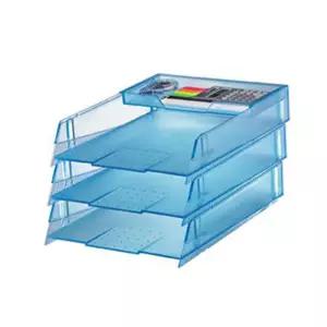 3단 서류받침대 A4 트레이 32.9x24.5cm 1개 BU5단함 오픈형함 오픈함 파일정리함 보관함 캐비넷 3단함