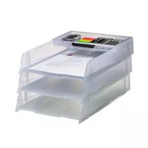 3단 서류받침대 A4 트레이 32.9x24.5cm 1개 SM5단함 오픈형함 오픈함 파일정리함 보관함 캐비넷 3단함