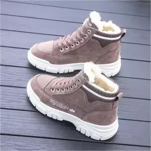 [알티피아]여성 털운동화 하이탑 스니커즈 털안감 겨울신발 방한