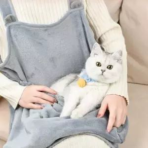 고양이 강아지 캥거루 그루밍 포대기 담요 앞치마 펫