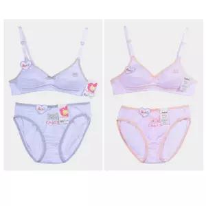 몸에 잘 맞게 설계된 주니어 2단계 AA컵 브라팬티세트초등학생속옷 여아런닝 여학생 용브라