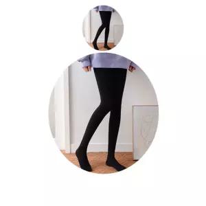 고탄력 스판을 사용 몸에 잘맞는 기모 스타킹 X 2개입고리레깅스 힙업 다리라인 안감 겨울 패션아이템 학생