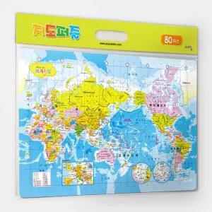 80피스 판퍼즐 세계지도 (PL80-9404)