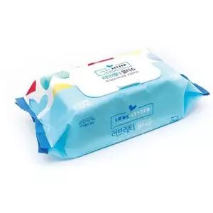 무형광 세정수 미용티슈 물티슈 80매 캡형 3개형 보습물 깨끗한물 멀티 가정용물 고급 고급물 리필 형물 티