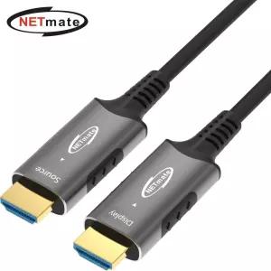 (Netmate) HDMI2.0 Hybrid AOC 광 리피터 케이블 5M네트워크 장비 변환 HDMI HDMI선 배관용