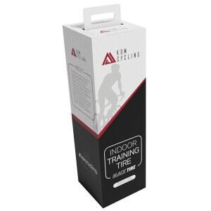 KOM 사이클링 실내 트레이너 타이어 700 x 25c - 조용하고 오래 지속되는 독점 고무 컴파운드가 장착된 로드 바이크 사리스, 키네틱 커트, 와후 및 기타 트레이너에게 적합합니다