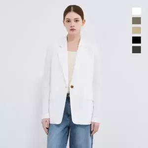 [롯데백화점]시스티나 내추럴 싱글 버튼 마혼방 카라 긴팔 자켓