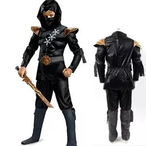 [하프클럽/알티피아]블랙닌자 디럭스 캐릭터 할로윈 아동 코스튬 재롱잔치