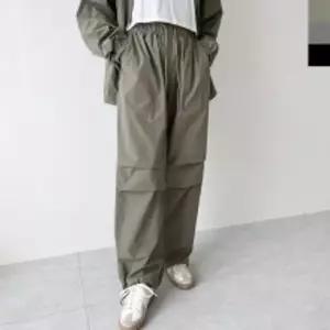 GAA P207W 여자 무릎 핀턱 스트링 와이드 팬츠트레이닝복 여성운동바지 트레이닝 여성용 용바지