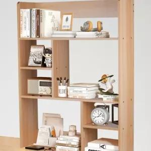 미란다 책상용 꽂이 책장 북스탠드 3단 우드 co-00698 선반 나무 인테리어