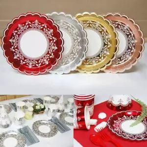 메탈릭 클래식 테이블 접시 6개입 플레이팅접시