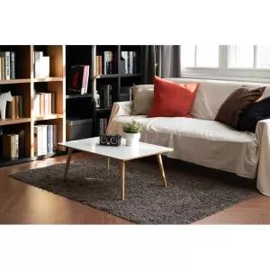 리빙이지심플 테이블 원목화이트 800다리 밥상 1인가구