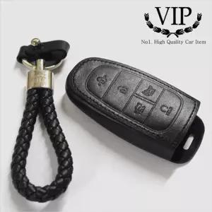 VIP 천연가죽 스마트 키케이스 소나타DN8 외 5버튼홀더 홀더 커버 키링 자동차홀더