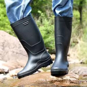 남성 여름 장마철 작업 레인부츠 농사장화 비방한 해루질 시장 물질신발 바지 가슴 장화 방수 바닷가옷 수