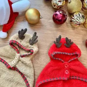루돌프망또 강아지옷 고양이 크리스마스 중형견패션옷 애의류 강아지 올인원 패션티 예쁜 케이프 강아지토