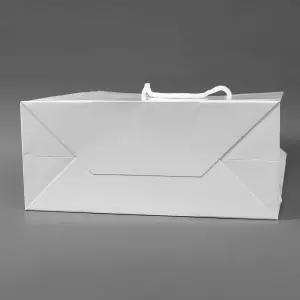 쇼핑봉투 흰색 쇼핑백 무지 세로형 20x28cm 10p 종이백 가방 무지백