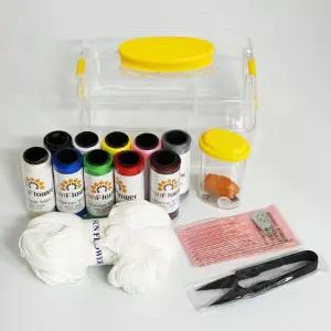 반지함 녹색 반짇고리케이스 쪽가위 실 바늘세트효자핀 바느질 타래