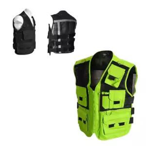 라이더조끼 경호 전술 텍티컬 망사 RM-6002 배달조끼 방범 작업복 작업용 포켓 산호수 수납형 보안