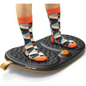 롤러볼이 있는 트로빙 스탠딩 데스크 매트 밸런스 보드 데스크용 나무 흔들림 방지 피로 발 무릎 허리 을 하는 홈 오피스 논슬립 컴포트 바닥