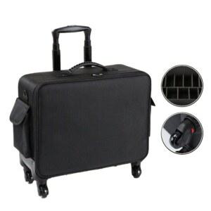 소프트 메이크업박스 네일 대용량 파우치 수납 메이크업가방 45x33x19cm 메틱