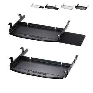 키밍 메탈 각도조절 슬라이딩 보드 트레이 받침대높낮이 컴퓨터 보드수납선반 책상부착보드 마우스거치대