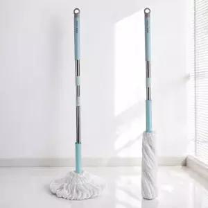 핸드프리 걸레봉 거실청소 트위스트 바닥 밀대원반 물기 원반형 밀대 대밀대 회전 통돌이