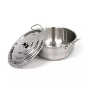 [오너클랜]bns 인덕션가능 통삼중 스텐 양수 대형 국솥 38cm