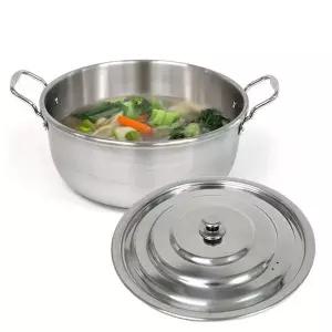 [오너클랜]bns 인덕션가능 통삼중 스텐 양수 대형 국솥 40cm