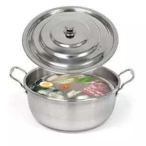 [오너클랜]bns 인덕션가능 통삼중 스텐 양수 대형 국솥 42cm