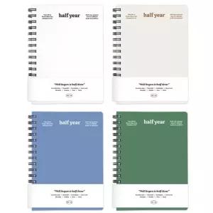 하프이어플래너 4개스케줄러 스케쥴러 러수첩 새해선물 노트 러노트 다이어리