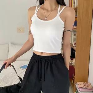 여자 스판 엑스 백 스트랩 무지 캡나시