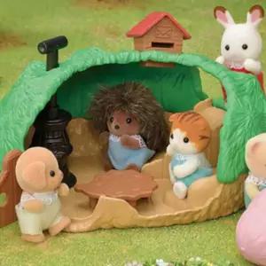 실바니안 패밀리 아기고슴도치 요람바구니세트 인형 피규어 장난감미니어처 캐릭터어 안집 규어 토끼 여아