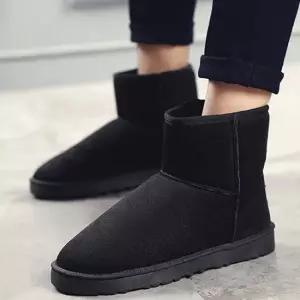 남성 부츠 털안감 로우굽 스웨이드 캐주얼슈즈 남자방한화 방한부츠 남자겨울신발