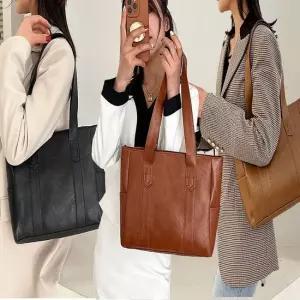 여자 인조레더 클래식 사각 에코백 숄더 가방 쇼퍼백 미니숄더백 미니토트백 버킷백