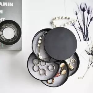 4단 보관함 주얼리보석함 귀걸이 반지 악세사리 목걸이 예물함 팔찌 케이스 심플한디자인