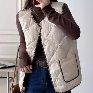 여성 패딩 조끼 경량 퀄팅 누빔 겨울 베스트 방한 4color