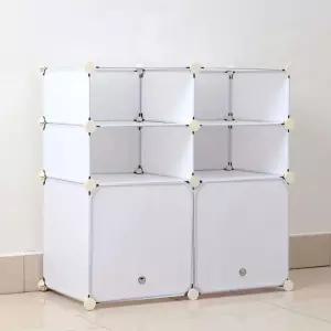 DIY 심플리 화이트 협탁 (70x70cm)다용도 침실 수납 수납장 인테리어 플라스틱