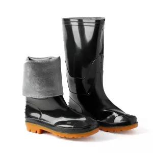 HWA 고무장화 낚시 농사 작업 270mm블랙방한부츠 해루질 시장 물질신발 용품 공사 용장화