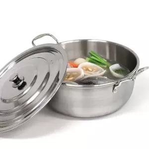 [오너클랜]bns 인덕션가능 통삼중 스텐 양수 대형 국솥 55cm