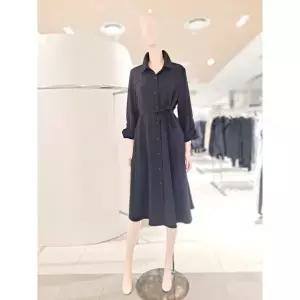 [롯데백화점]SOUP 셔츠형 소매 턴업 벨티드 원피스 SC4OP31