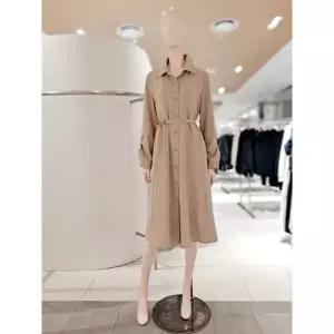 [롯데백화점]SOUP 소매 턴업 벨티드 셔츠형 원피스 SC4OP31