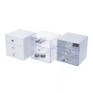 리템 코스메틱 데스크 오거나이저 3단펜슬홀더 책상정함 보관함 수납함 메모꽂이 틱오거나이저 화장품오거