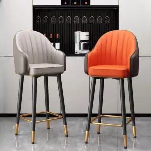 홈바의자 고급 바체어 고정형 원목 인테리어 스탠드 가죽