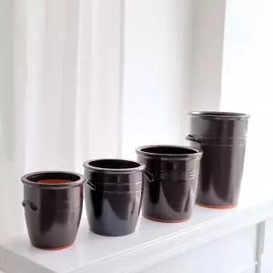 엔티크 옹기 콩시루 화분 3호 20x21cm홈가든용품 거실 가정용 인테리어 인테리어용 베란다 원예