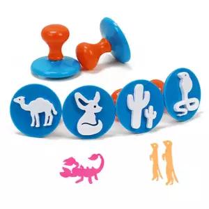 도장놀이 라인 스탬프 6종세트 (사막) 미술